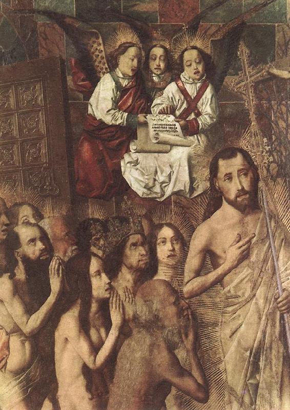 Bartolome Bermejo Christ Leading the Patriarchs to the Paradise (detail) oil painting picture